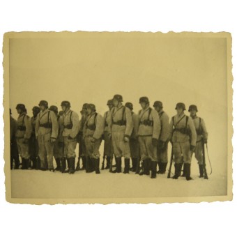 Luftwaffe feldfield-divisionens soldater i vintercamo. Espenlaub militaria